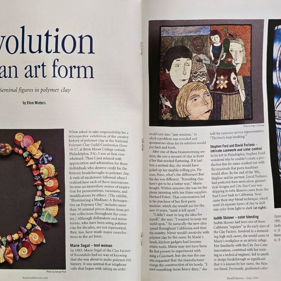 Bead And Button Magazine June 2001 Projects For Fashionable Jewelry And Accessor - Picture 12 of 16